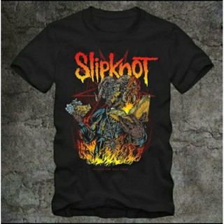 (ขายส่งได้)เสื้อวินเทจผญ - ¥%โลโก้ Slipknot โปสเตอร์เสื้อยืดผ้าฝ้ายวงหวีสําหรับผู้ชายเสื้อยืดแฟชั่นสําหรับผู้ช