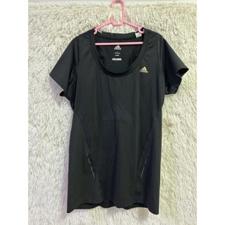 เสื้อยืดออกกำลังกายสีดำ adidas #M