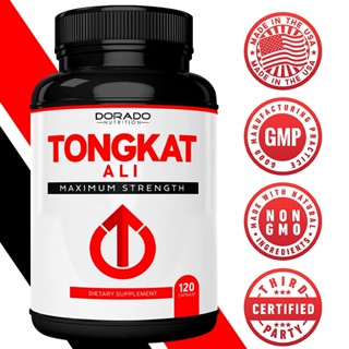 Tongkat Ali Extract 1200mg Per Serving- Stamina, Drive, Athletic Performance &amp; Muscle Mass - Gluten Free &amp; Non-GMO