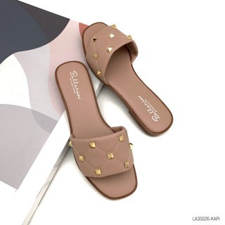 HaloBangkok รองเท้า Sandals หนังไมโครไฟเบอร์ รุ่น LA35026