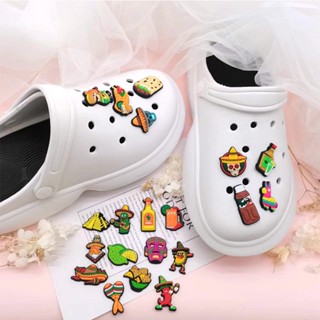 อุปกรณ์เสริมหัวเข็มขัด PVC สําหรับตกแต่งรองเท้า Crocs 1 ชิ้น