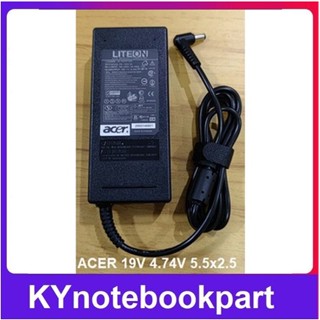 ADAPTER ORIGINAL ACER อแดปเตอร์ ของแท้ ACER 19V 4.74 A หัว 5.5*2.5MM