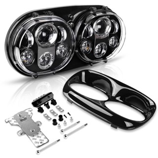 For Road Glide Motorcycle Headlight 90W Dual 5.75 Led Headlight For Road Glide 2004-2013 DOT Approved