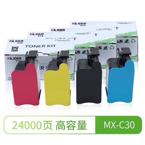 MX-C30AT ตลับหมึกสําหรับ C250F/C300W/C300P/C301W KCMY ชุด