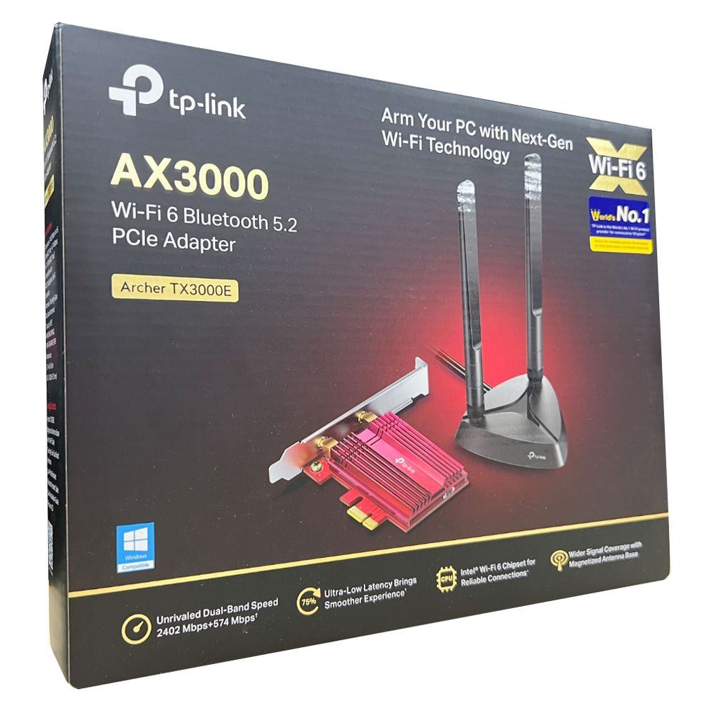 TP-Link Archer TX3000E AX3000 Dual-Band Wi-Fi 6 Bluetooth 5.0 PCIe Adapter