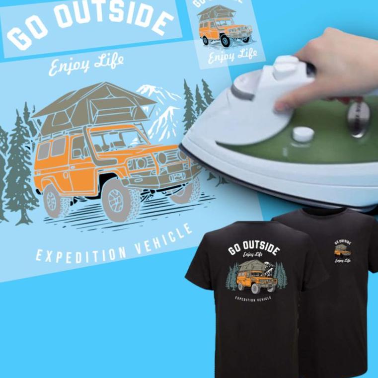 U7e8 Iron-On Screen Printing Clothes Stickers Vibes Design TPv02 JWW