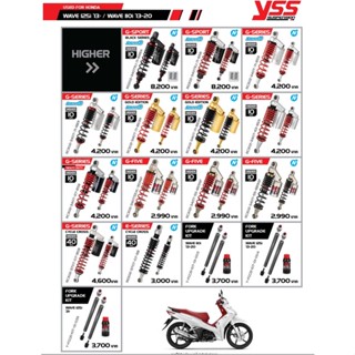 YSS FOR HONDA WAVE125i 13&gt; / WAVE110i 13-20