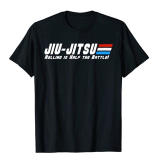 ขายดี!เสื้อยืด ผ้าฝ้าย พิมพ์ลาย Jiu Jitsu Rolling Is Half The Battle BJJ MMA Jujitsu สไตล์ฮิปฮอป สําหรับผู้ชายS-5XL