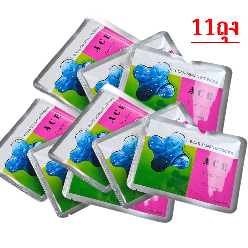 All About Pet สารเลี้ยงน้ำเชื้อสุกร Boar Semen Extender ACE 5-7วัน หลอดผสมเทียม ผสมเทียมหมู หลอดผสมเทียม อุปกรณ์ผสมเทียม