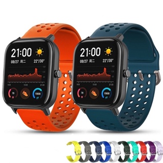 สายนาฬิกาข้อมือซิลิโคน 20 มม . สําหรับ Huami Amazfit Bip / Gtr 42 มม .