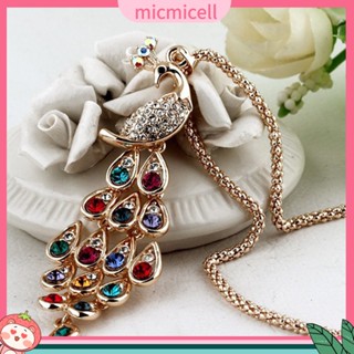 (micmicell) fashion สร้อยคอแฟชั่นสตรีหลากสี Rhinestone