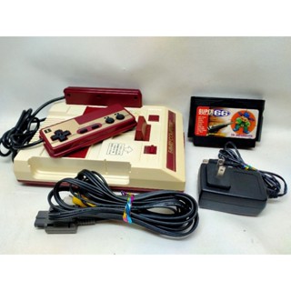 Famicom แท้ Japan ระบบ AV SFC หรือ AV แบบ Super Nintendo หรือ AV Snes ชุดไฟไทยพร้อมเล่น เกมตลับ 66 เกมไม่ซ้ำ ปกแดง