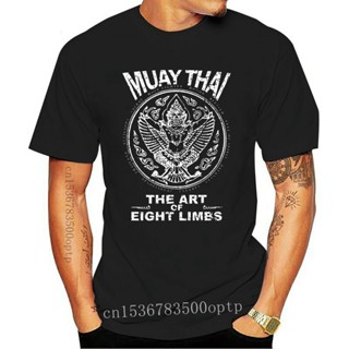 oversize T-shirt เสื้อยืดคอกลม แขนสั้น พิมพ์ลาย Garuda Muay Thai MMA สไตล์คลาสสิก สําหรับผู้ชาย CJkhba66MHanfk98 S-5XL