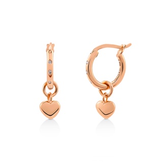 Jewellista ต่างหูห่วงเงินแท้  Ester ประดับพลอย CZ