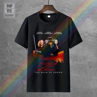 เสื้อยืดเท่ 2018 เสื้อยืดที่ดีที่สุดหน้ากากของเสื้อยืด Zorro โปสเตอร์ภาพยนตร์สีดําทุกขนาด S 5Xlshort เสื้อทีสไตล์ใหม่