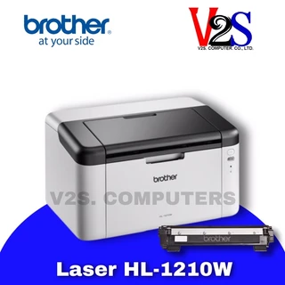 Printer Brother Laser HL-1210W Wi-Fi เครื่องปริ้นเตอร์เลเซอร์ขาวดำ หมึกแท้พร้อมใช้