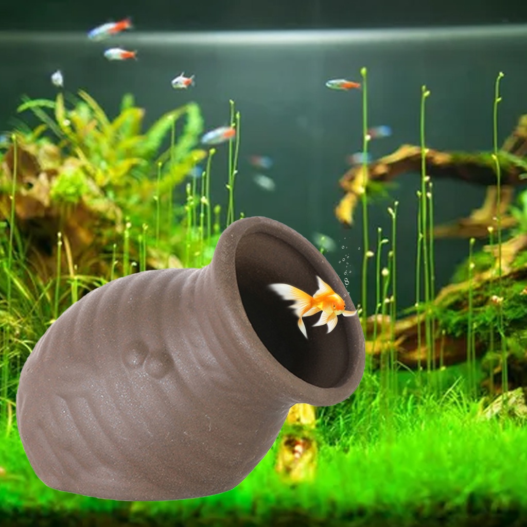 Mtตกแต่งตู้ปลารูปทรงต่างๆ เพาะพันธุ์ปลา เซรามิก ตู้ปลา Shelter House