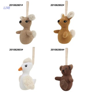 LIVE Baby Pacifier Clip Chain Pendant Soft Cotton Plush Cartoon Animal Soother Holder Dummy Nipple Leash Strap Newborn T