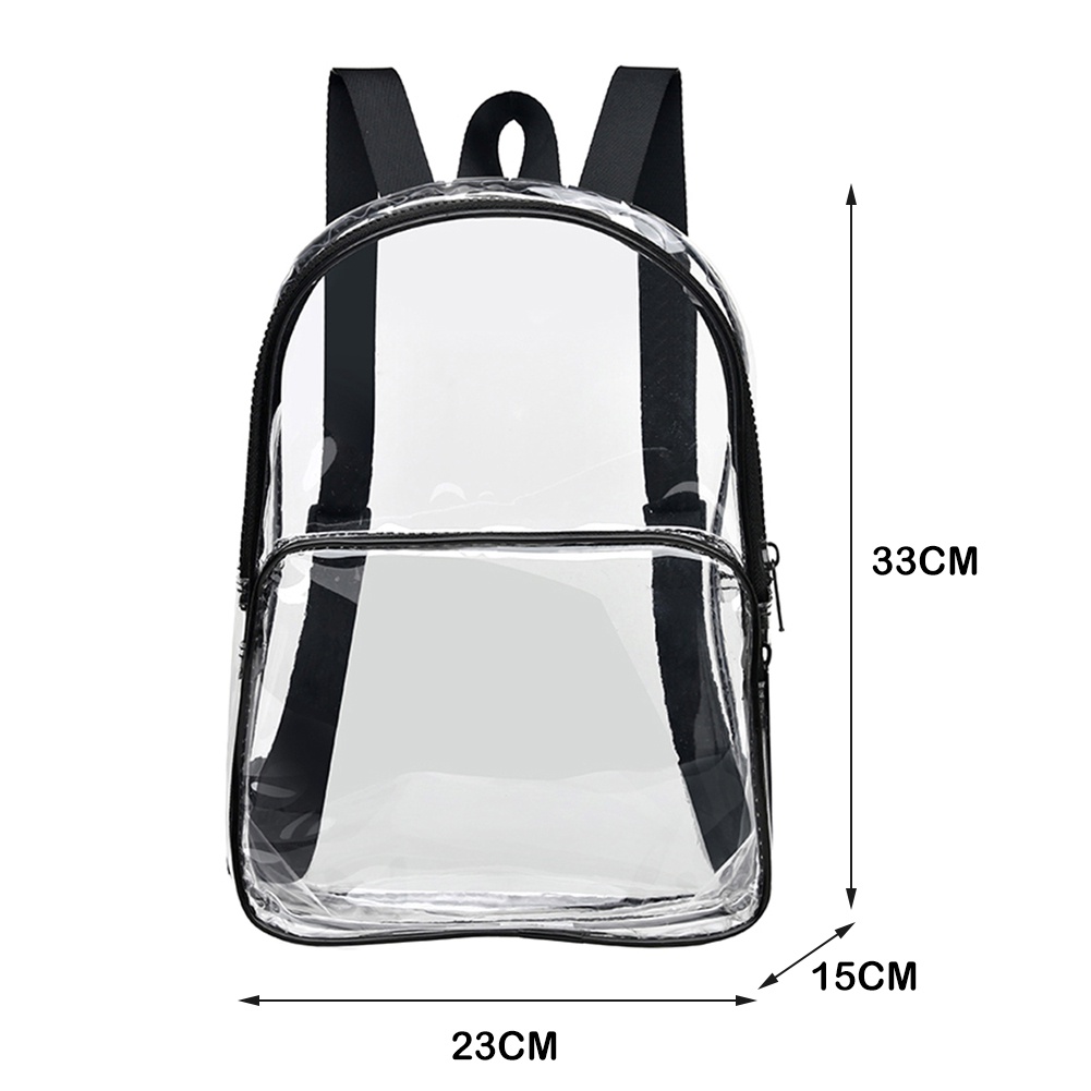 [SuperDeals888.th] กระเป๋าเป้สะพายหลัง PVC แบบใส กันน้ํา แบบพกพา #4