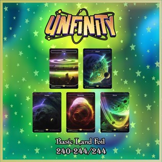 [MTG] [LAND] [UNF] Basic Land Unfinity 240-244/244 [FOIL] [ENG] (การ์ดเมจิค / Magic the Gathering)