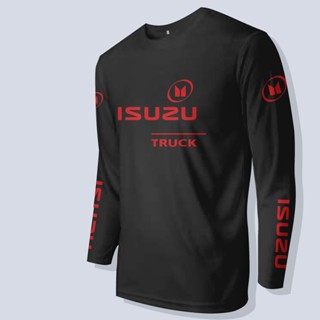 เสื้อยืดแขนยาว พิมพ์ลายโลโก้ TRUCK ISUZU ISUZU