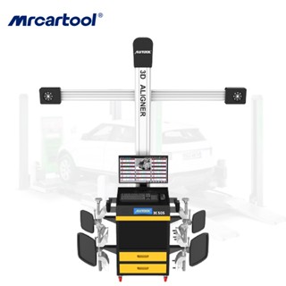 【โปรดติดต่อฉันก่อนทําการสั่งซื้อ】AUTOOL XC505 ตัวปรับตําแหน่งแคมเบอร์ 3D สี่ล้อ และเครื่องมือวัดตําแหน่งเป้าหมาย การตรวจสอบ และการวัดที่แม่นยํา รองรับภาษาไทย