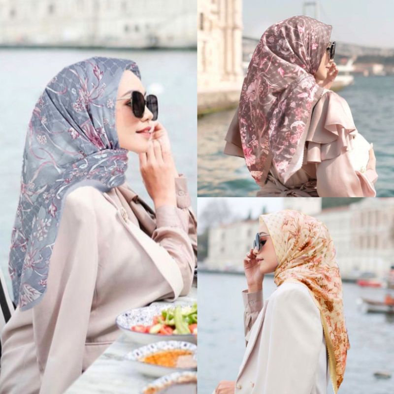 Katun Muslimah HIJAB / VANILL / JUMBO HIJAB / ZOYA QUARTER HIJAB / PREMIUM MOTIF HIJAB / JUMBO QUART