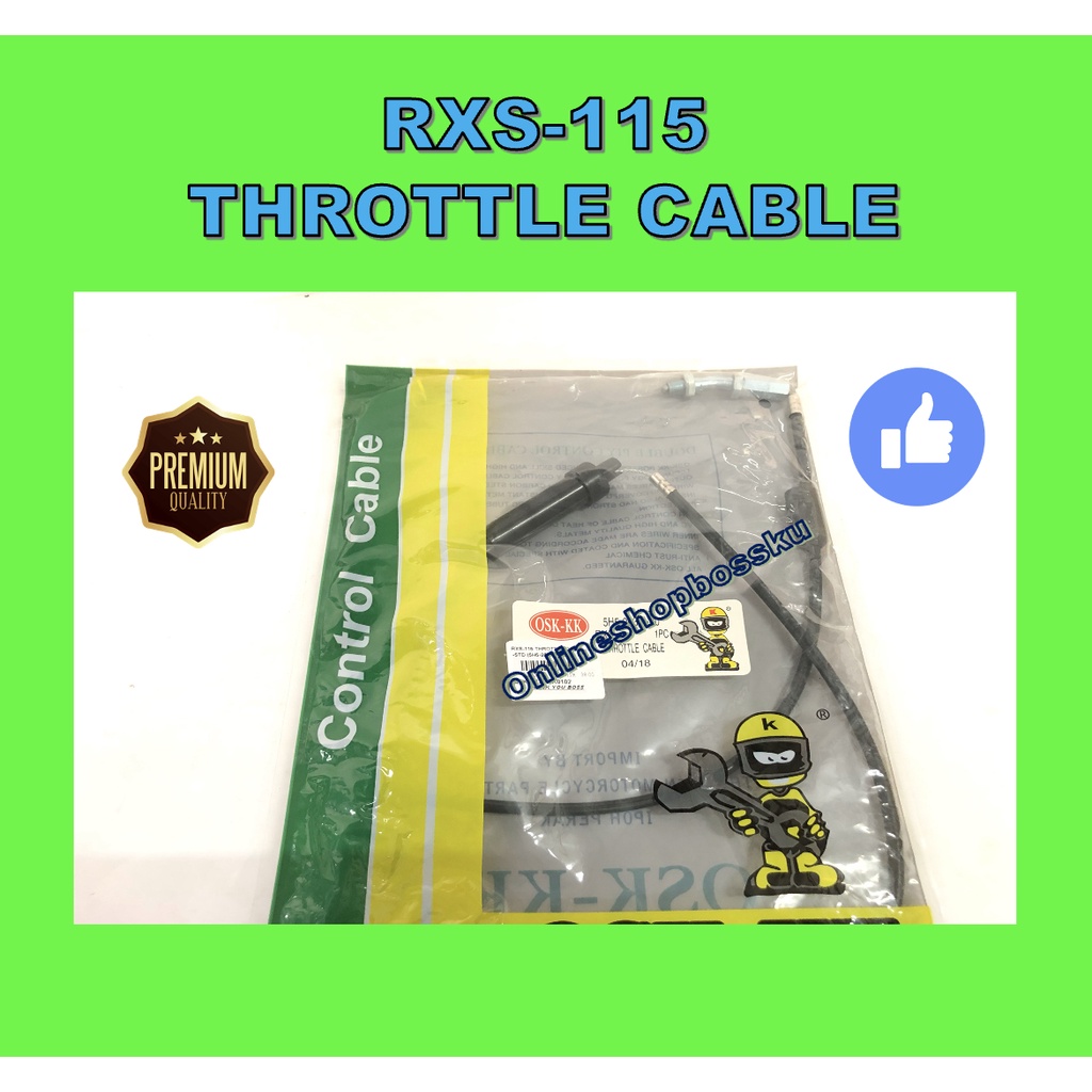 RXS 115 THROTTLE CABLE RXS115 CABLE THROTTLE RXS KABEL MINYAK THROTTLE RXS-115 KABLE MINYAK RXS 115 