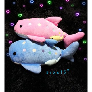 ตุ๊กตาปลา 🐬🌊Set of 2 whale shark toys💙💗 ตุ๊กตาฉลามวาฬ ตุ๊กตาฉลาม (ขายเป็นคู่)