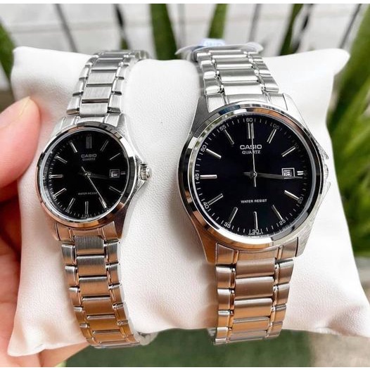 แท้ 100%  Casio Man/Lady นาฬิกาคู่ LTP-1183 MTP-1183 MTP-1239D MTP-1239 MTP-1183A (กล่องดำ) ดูดีประกันศูนย์​ 1 ปี