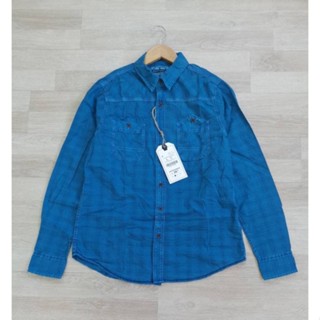 Bershka Men Long Sleeve Shirt Blue