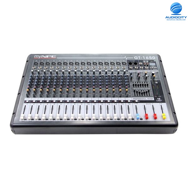 myNPE GT-1650 พาวเวอร์มิกเซอร์ Power Mixer 16mono 500W (Bluetooth)