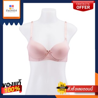 เสื้อชั้นในดันทรง สีชมพู ไซส์ 34B PUSH UP LACE BRA PINK COLOR SIZE 34B