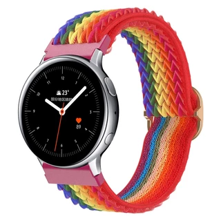 สายผ้า Samsung Watch7 6 5 4 ลายคลื่น ขนาด20mm 22mm Watch5 pro Watch4 classic watch3 Active2 Gear3 2