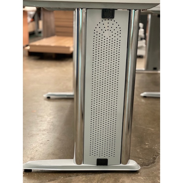 ( เลือกสีได้ ทักแซท) #โต๊ะประชุมขาเหล็กท๊อปเป็นไม้ปิดผิวเมลามิน - รูปที่ 6