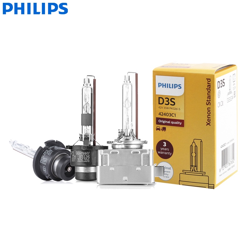 Philips Xenon Standard D1S D2S D2R D3S D4S 35W Original Xenon HID Headlight Car Bulb Auto Lamp ECE O