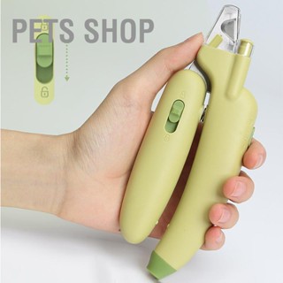 Pets Shop กรรไกรตัดเล็บสัตว์เลี้ยง สเตนเลส ทรงกล้วย พร้อมไฟ Led ปลอดภัย สําหรับสุนัข แมว