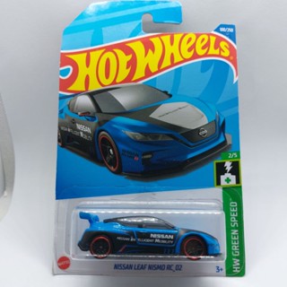 รถเหล็ก Hotwheels NISSAN LEAF NISMO RC 02 สีน้ำเงิน (ib37)