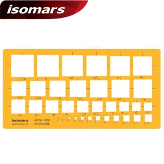 แผ่นเพลทพลาสติก isomars ขนาด 24x12 ซม.สำหรับงานออกแบบ ไม้บรรทัดเพลท รวม วงกลม สามเหลี่ยม สี่เหลี่ยม