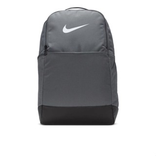 Nike BRASILIA 9.5 TRAINING BACKPACK กระเป๋าเป้สะพายหลัง 24 ลิตร สีเทา / สีดํา / สีขาว