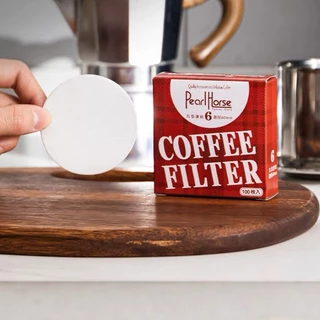 กระดาษกรองกาแฟวงกลม - แผ่นกรองแพ็ค 100 แผ่น สำหรับ หม้อต้มกาแฟ Moka Pot Paper Filter โมก้าพอท กรองกาแฟ กรองผงกาแฟ กาแฟบด