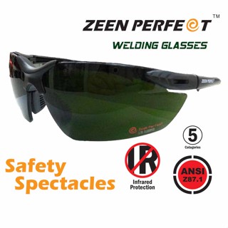 แว่นเชื่อมเซฟตี้ ตัดรังสีอินฟาเรด ทรงสปอร์ต Safety glasses ZEEN PERFECT Infrared Lens 92056IR Catagories no.5