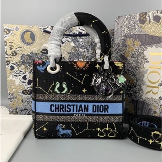 🔥ผ่อนได้🔥Dior Medium Lady D-lite Size 24 cm งาน Original อุปกรณ์ : Full Box Set