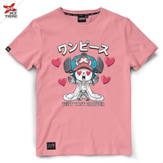 Dextreme เสื้อยืดวันพีซ (DOP-1551) One Piece ลาย ช็อปเปอร์ Chopper มี สีชมพู และ สีกรม