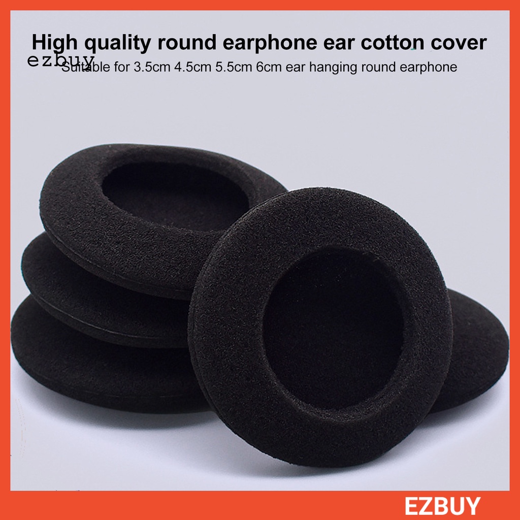 Ezbuy 2 ชิ้น 3.5/4.5/5/5.5/6 ซม.หูฟังแผ่นรองหูฟังฟองน้ําอุปกรณ์เสริมชุดหูฟัง