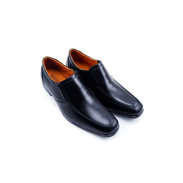 MANWOOD รองเท้าคัชชู หนังแท้ รุ่น DE3074-51 สีดำ