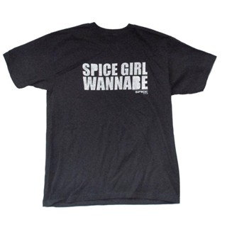 เสื้อผ้าผชเสื้อยืดแขนสั้นลําลอง พิมพ์ลายตัวอักษร LLM Spice Wannabe แต่งกลิตเตอร์ ขนาดใหญ่ คุณภาพสูง เหมาะกับการเล่นกีฬา