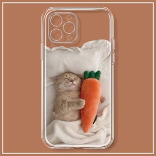 Cute cat เคสไอโฟน iPhone 11 14 pro max 8 Plus case X Xr Xs Max Se 2020 cover เคส iPhone 13 12 pro max 7 Plus