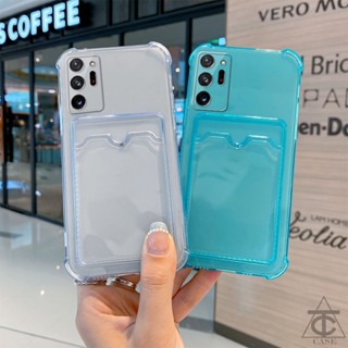 การ์ดผู้ถือ เคสซิลิโคนใส Samsung A51 M40s A32 A23 A52 A52S A13 A73 A53 A31 A22 A10 A33 A30 A20 A03 A11 A50 A50S A30S A12