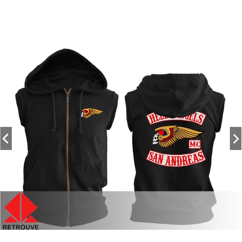 Hells Angels เสื้อกั๊กแจ็คเก็ต